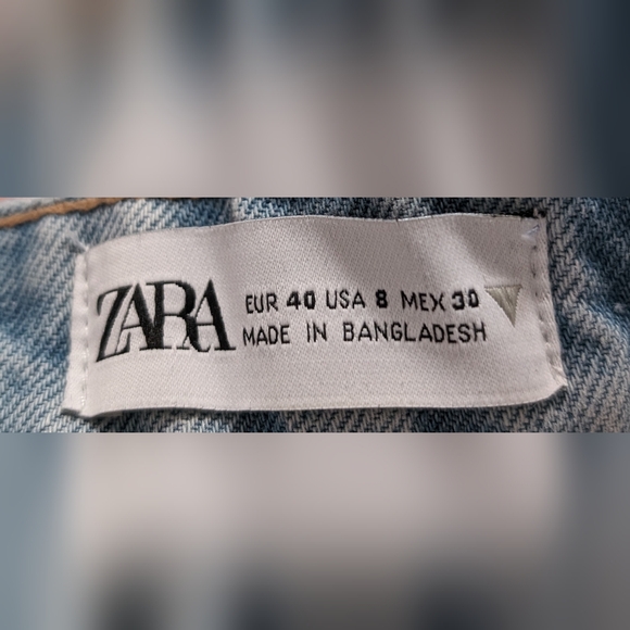 Zara High Waist Straight Leg Jeans - Picture 3 of 4